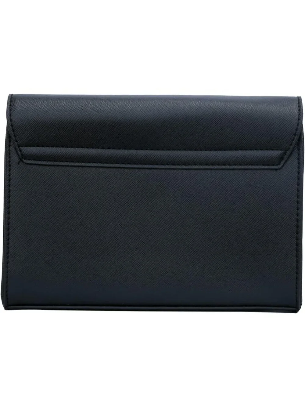 👜 Women's Black Faux Leather Evening Handbag Party Wedding Prom Clutch Purses